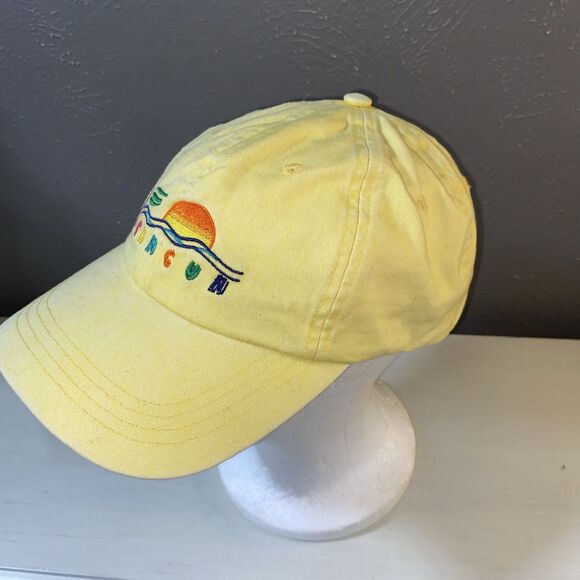 Yellow Cancun Hat Cap Adjustable - Picture 2 of 6